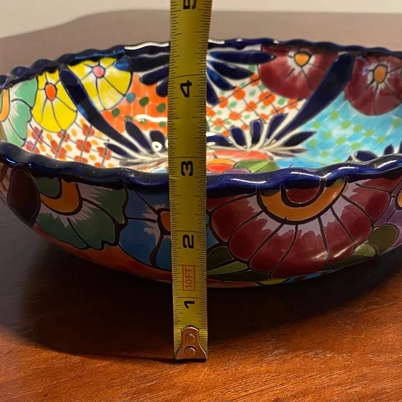 Handmade Mexican Ceramic Decorative Bowl - Picture 5 of 10